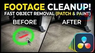 2 Ways to Remove Objects & Mistakes in DaVinci Resolve!