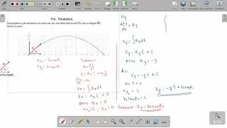 Aplicacion calculo integral Tiro parabólico. en el vídeo 2 y video3. se implementa con excel.