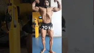 65 kg vs 70 kg #bodybuilder #shorts #fitness #fitnessmotivation #bodytransformation #bodybuilding