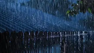 Heavy Stormy Night to Sleep Fast | Thunderstorm, Intense Rain on Tin Roof