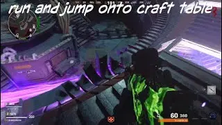 Call of Duty cold war zombies glitch ontop of craft table power room