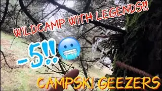 Freezing!! -5 degree forest wild camp with @aabbushcraft & Likklemaaan Fran!! #campskigeezers #cold