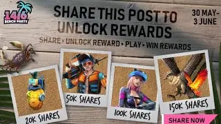 Share the facebook post event details of Freefire