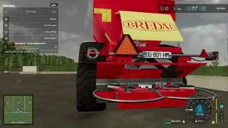 Spreading lime on my fields