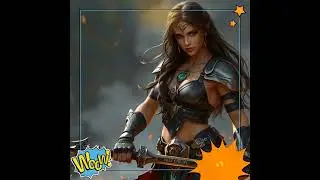 Ultra Sexy Fantasy Warrior Woman &ndash; Digital Art JPG 3125x3125 px 300ppp&ndash; Instant Download