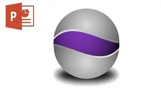 | Abstract 3d sphere orbit logo design in PowerPoint |