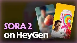 Sora 2 теперь на HeyGen | Создавайте потрясающие видеоролики, рекламу продуктов и многое другое!