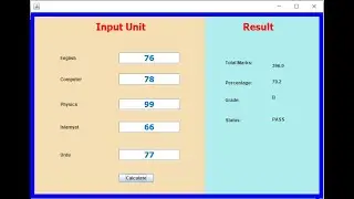 How to Create GUI Marksheet In JAVA Using Eclipse
