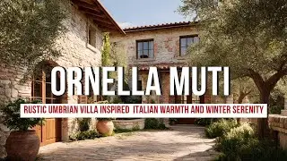 Rustic Umbrian Villa Inspired by Ornella Muti Classic Italian Warmth and Winter Serenity