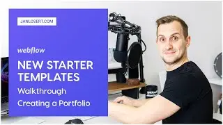 New Webflow Starter Templates - Walkthrough & Creating a Portfolio
