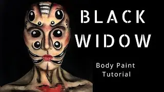 #BLACKWIDOW// #HALLOWEEN MAKEUP TUT// #MELISSANI MUA