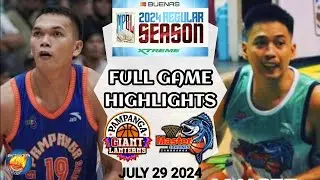 MPBL HIGHLIGHTS | PAMPANGA GIANT VS ZAMBOANGA MASTER SARDINES | JULY 29 2024 #mpbl