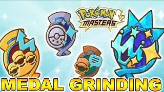GRINDING THE NEW MEDALS LIVE! | Pokemon Masters