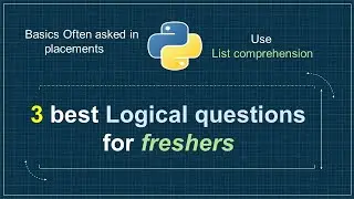 Python Programming Questions for Interview | Python Interview Questions and Answers For Frehsers