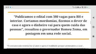 Saiu o concurso da Sa&uacute;de de Minas Gerais 2026, com 380 vagas mais cadastro de reserva 