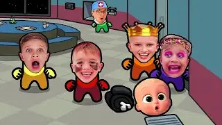 Vlad and Niki & Roma Vs The Boss Baby Among Us Snake on the Beach Dance animation