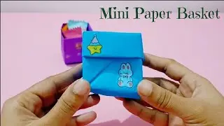 Mini Paper Basket 🧺/ Handmade Happiness #MiniPaperBasket #PaperCraft #DIYBasket #CreativeHands #diy