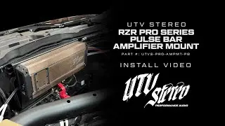 UTV Stereo RZR Pro Series Pulse Bar Amplifier Mount