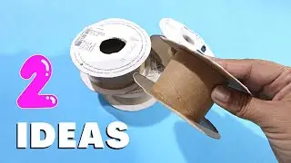 ESTO NO ES BASURA!!!😮...Los TUBOS DE CARTON los podemos aprovechar con estas 2 IDEAS UTILES!!!