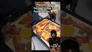 Pancake Sheet Pan Breakfast😋 #shorts #food #foodie