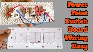 Electrical Power Point Switch Board Wiring Easy| Power Point & Switch Connection| Supply