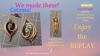 MEMBERSHIP LIVESTREAM, SUNDAY, OCTOBER  27, 2024, 10AM EASTERN TIME Hammered and Layered Pendant