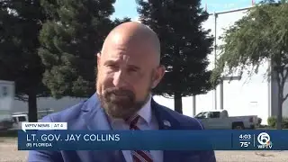 Lt. Gov. Jay Collins escorts semi-truck driver back to Florida