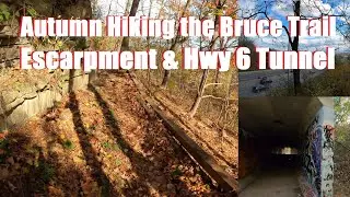 How the Bruce Trail Crosses the Highway | Autumn Hiking | Escarpment | Hwy 6