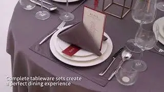 ELIYA | Brown checkered tablecloth set