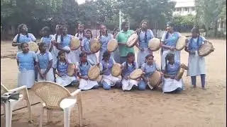 Paraiyattam training completed at Auxilium Girls Hr.Sec.School, Chetpet