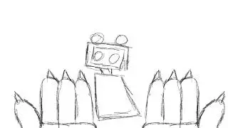Fnaf Wet Floor sign|| here comes the boy sketch animation 
