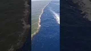Check out this stunning footage of where the Indian and Atlantic Oceans meet, but never mix!