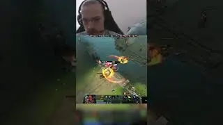 Puck was solo killed by Topson's troll !!!😱😱😱#dota2 #shorts #topson