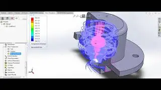 Flow Simulation in a Coaxial Swirl Bipropellant Injector (SolidWorks2018)