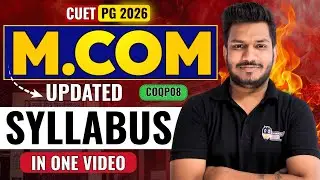 CUET PG M.Com 2026 Update Syllabus In One Video COQP08 Watch Now  #cuetpg2026