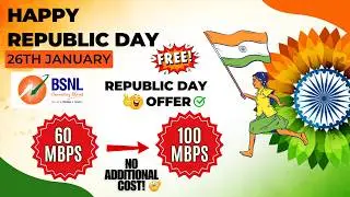 🛜BSNL FTTH -REPUBLIC DAY OFFER✅|FREE PLAN 60MBPS TO 100MBPS UPGRADE😮.#bsnloffers #bsnlftth