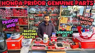 Honda Pridor Genuine Parts In Low Price😱🔥|| Honda Engine Oil, Chain Sprocket & Visor😎|| Pak Moto