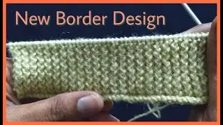 NEW Knitting Border Design for Gents Cardigan