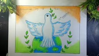 International Peace Day Poster Drawing | World Peace Day Drawing | Peace Day Drawing | Easy Poster..