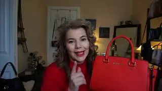 Мини-обзор Michael Kors Selma 2019 и кожа Saffiano цвета Manadarin