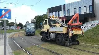 Remorquage Alstom Citadis 402 (n°2514 Phase 2) accidenté à Pessac Haut-lévêque