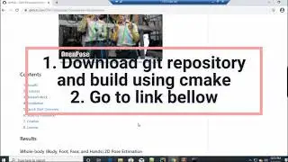 OpenPose - Installation and run sample code