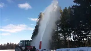Front mount snow blower