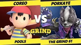 Smash Ultimate Tournament - Coreo (Ness)  Vs. Porkaye (Wolf) - The Grind 61 Pools B8 WSF