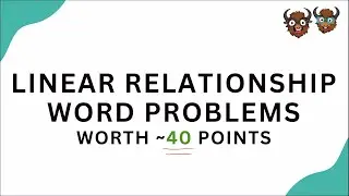 SAT Math: Linear Relationship Word Problems