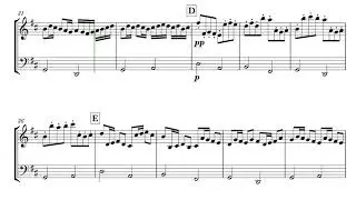 Canon in D for Oboe and Cello // Sheet Music - Score