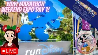 🔴 LIVE | runDisney WDW Marathon Expo | FIRST DAY | Walt Disney World