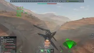 War Thunder: MiG-23 canyon run