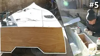 On pose LE TABLEAU ARRIERE et LES CAISSONS | Restauration Bateau #5