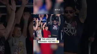 Even granny couldn&rsquo;t resist 😭 #WWEonNetflix #RAWonNetflix